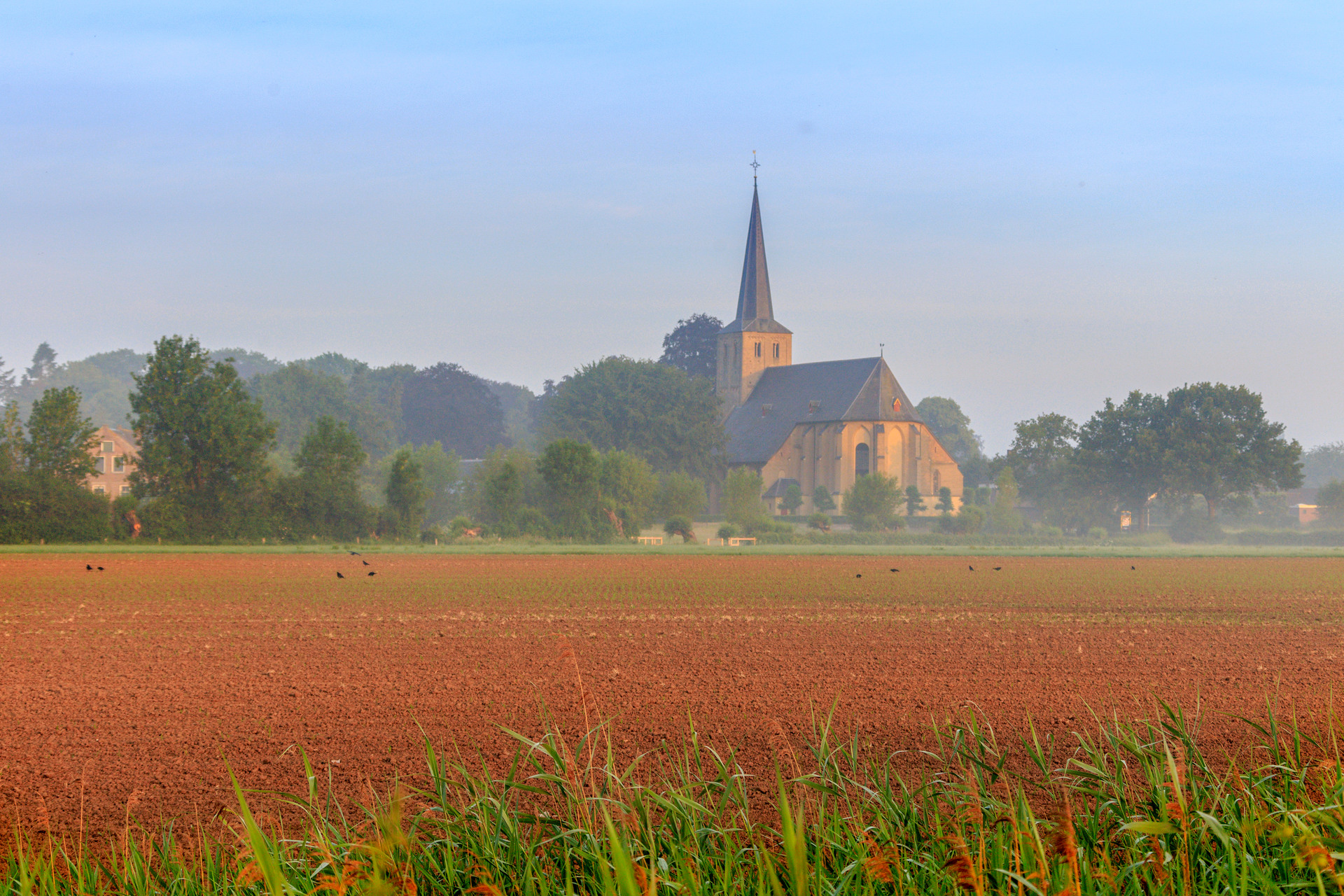 Kerk in het landschap van Voorst