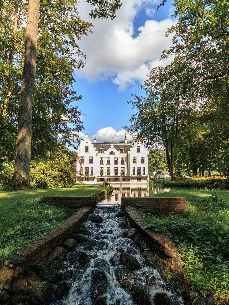 Blick auf Staverden Estate auf dem Lande