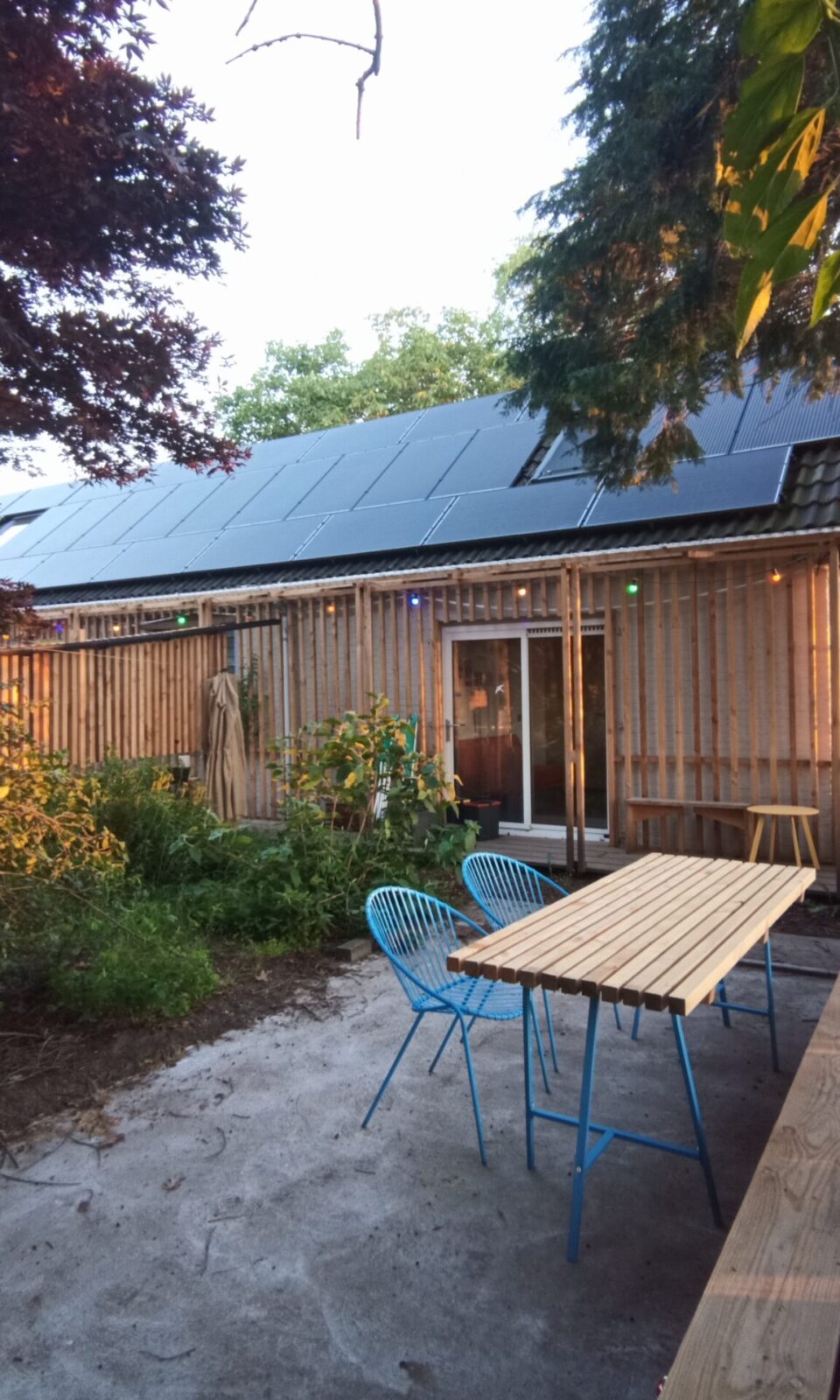 A wooden Bed and Breakfast in the woods