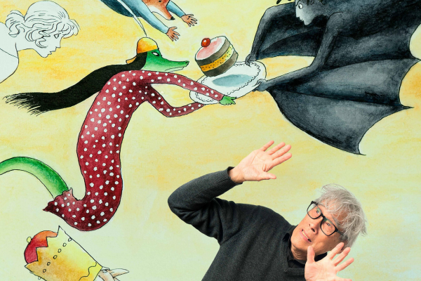 Een prent van illustrator Thé Tjong-Khing